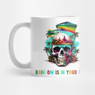 Unique Rainbow Paradise T-shirt Mug